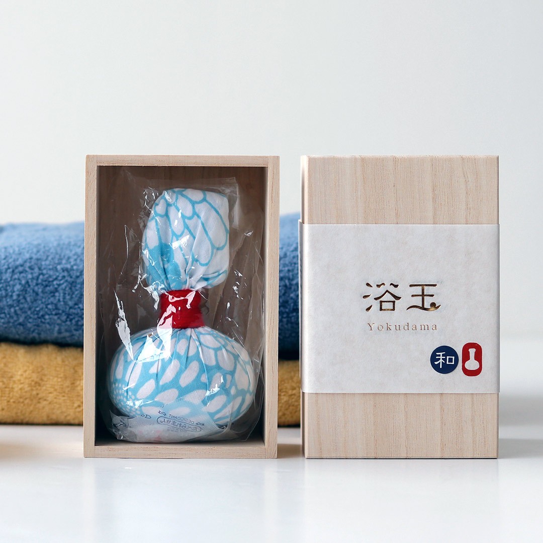 入浴剤「浴玉（Yokudama）／木箱入り」２個SET（和・華） 入浴剤ギフト【バスリエ（BATHLIER）オリジナル】